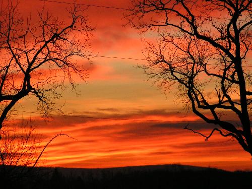 Sunrise over Clarke County